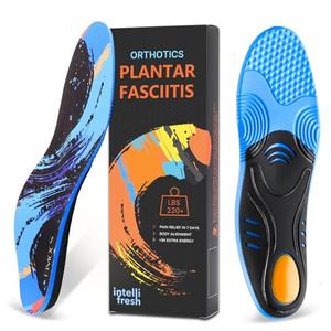 2 PACK Plantar Fasciitis Pain Relief Insoles for Men and Women, Full-Length Sports Inserts with Good Arch Support, Ideal for Running, Walking, All-Day Standing, No Trimming Size 40