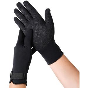 Thermoskin Full Finger Arthritis Gloves, Black, Medium