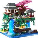 Big Bonsai Flowers Tree Architecture Set for Boys 8-14 Lighting Japanese Cherry Blossom Tree House Building Kit with Box for Adults Toys for Boys/Girls Age 8-12, 2.5mm MICROPARTICLE
