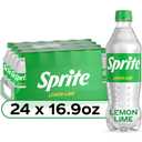 Sprite Lemon Lime Soda Soft Drinks, 16.9 fl oz, 24 Pack, AUG 25 2025