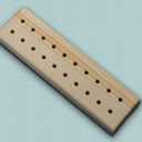 Wooden Tuning Fork Holder- 20 Hole Storage Block