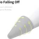 4 x 100 Pack Tips Cover for Apple Pencil 2nd Generation and 1st Gen and Apple Pencil Pro/USB-C Silicone Nibs Caps Writing Protection Accessories,Writing Anti-Slip Protective Case for Apple iPad Pencil (Grey)