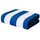 Exclusivo Mezcla 100% Cotton Oversized Cabana Striped Large Beach Towel, Pool Towel, Bath Towel( Navy, 35"x70")- Soft, Quick Dry, Lightweight, Absorbent and Plush