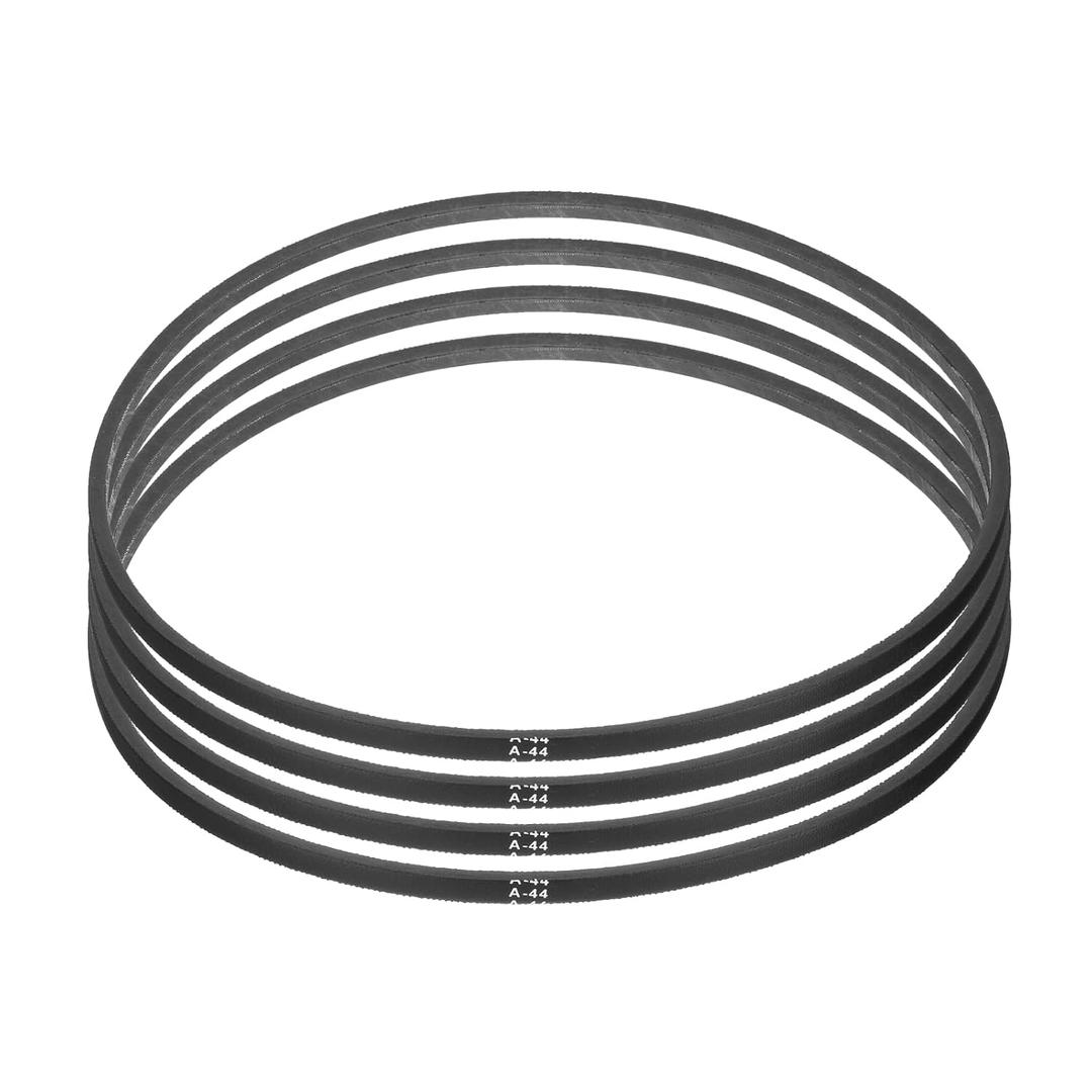 uxcell 4pcs A44 or 4L460 Classic Wrapped Rubber V-Belt, 44"(1120mm) Inside Circumference, A Profile V Belt