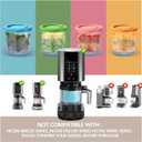 Ninja Creami Pints and Lids - 4 Pack Ninja Creami Pints, 16 oz Ninja Creami Containers, Creami Pint Containers Compatible with Ninja NC299AMZ & NC300 Series Ice Cream Maker - Tight Sealing & Anti-Slip