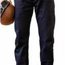 Red Tornado Vintage 14.5oz Men's Jeans Raw Selvedge Denim Pants Slim Fit Taper Jean Blue-Black Double Dyeing L30W31