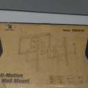 Suptek 60 to 120 Inch Heavy Duty Articulating TV Wall Mount for Flat and Curved Screens, Full Motion Swivel Tilt TV Bracket with Max VESA 900x600mm, Supports Up to 264 lbs, Black