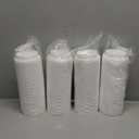LITOPAK 200 Count Coffee Cup Lids, 3.54'' Disposable Plastic Lids for 10oz, 12oz, 16oz, and 20oz Paper Cups, White