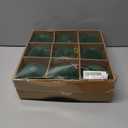 Briful 4" Velvet Christmas Ball Ornaments, 9PCS Matte Green Baubles, Shatterproof Christmas Tree Decorations, Velvet Ornaments for Xmas Tree, Holiday Decor, Christmas Balls Decorations for Trees (100mm 3.94inch)