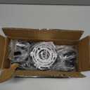 Modern Sputnik Chandelier Ceiling Light Fixtures, 6-Lights 22 Mid Century Industrial Metal Semi Flush Mount for Dining Room, Bedroom, Living Room-Black