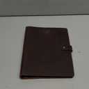 2026 Leather Planner - A5 Genuine Leather 6-Ring Binder Planner with Weekly & Monthly Pages for Men and Women, Inner Pockets and Pen Holder, Refillable