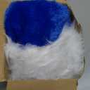 CCINEE Santa Hat for Adults, Blue Plush Santa Hats Velvet Christmas Hat for Holiday Home Decoration Party Supplies, Pack of 2