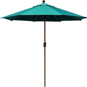 EliteShade USA 10-Year-Non-Fading 9Ft Market Umbrella Patio Umbrella Outdoor Table Umbrella with Ventilation, Teal
