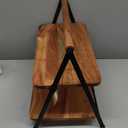 Creative Co-Op Acacia Wood 2-Tier Serving Stand