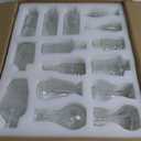 36Pcs Bud Vases Set Small Vintage Glass Bottles Clear Bud Vases in Bulk Multiple Shape Cute Glass Vases for Rustic Wedding Centerpieces Table Decorations and Home Decor(Clear)