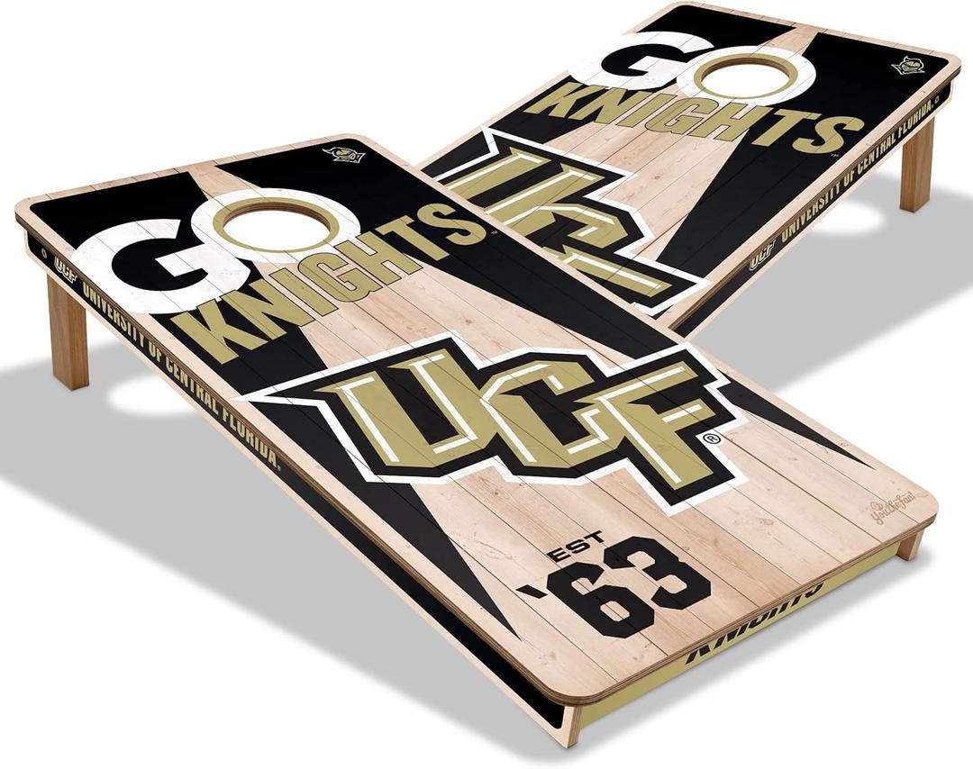 YouTheFan NCAA 2 x 4 Professional Wood Cornhole Game (UCF Knights)