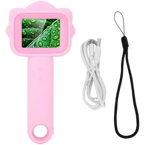 Fafeicy Handheld Digital Microscope USB Microscope 500X Magnification 2.4in Screen 2MP with 8 LED Lights for Kids Students XP/7/8/10/11 OS X