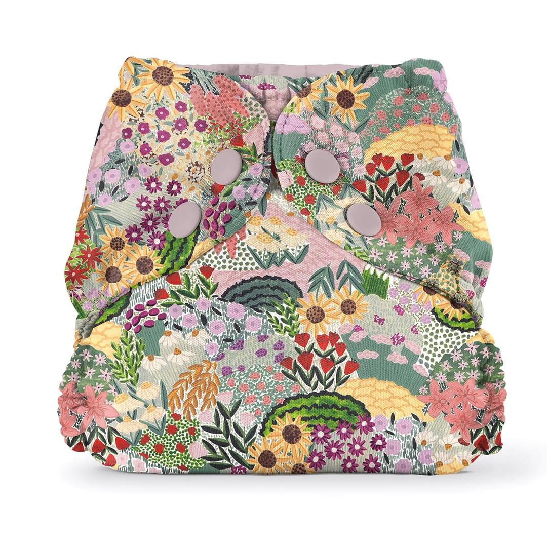 Esembly Cloth Diaper Cover - Reusable Swim Diaper, Waterproof, Breathable - Adjustable Outer Layer Over Absorbent Inner for Blowout Protection - Botanic Garden, Size 1 (7-17lbs) Esembly Cloth Diaper Cover - Reusable Swim Diaper, Waterproof, Breathable - Adjustable Outer Layer Over Absorbent Inner for Blowout Protection - Botanic Garden, Size 1 (7-17lbs)