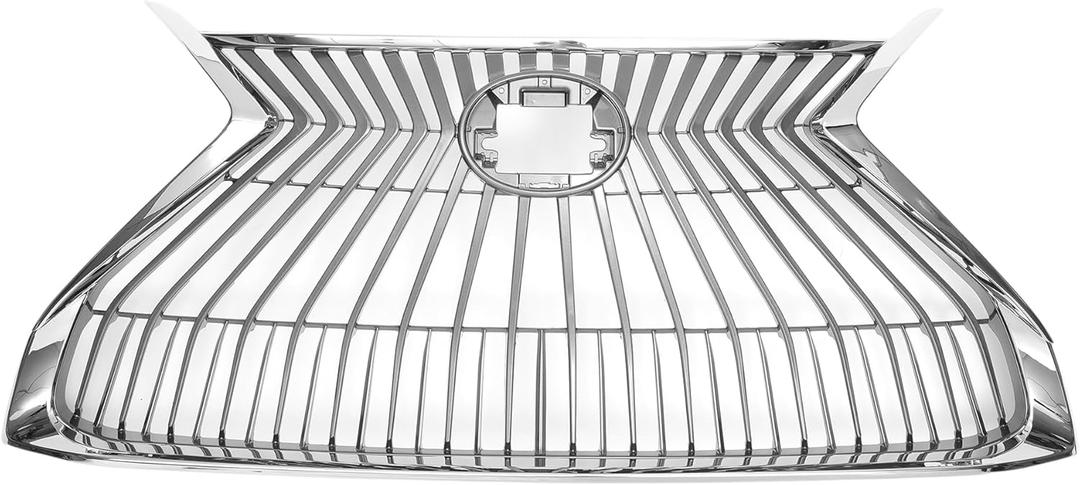 X AUTOHAUX Front Hood Bumper Grille Grill for Lexus ES350 2019-2021 Front Bumper Kidney Grille Grill Chrome Silver Tone