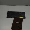 Samsers Full-Size Foldable Bluetooth Keyboard, KF08X Wireless Folding Keyboard with Backlight, Portable Travel Keyboards for iPhone iPad Smartphone Tablet Laptop, Android Windows Mac OS - Black