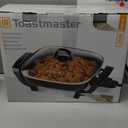 Toastmaster 12" Nonstick Electric Skillet - Deep Skillet Appliance with Glass Lid - Multipurpose Kitchen Cookware for Breakfast & More