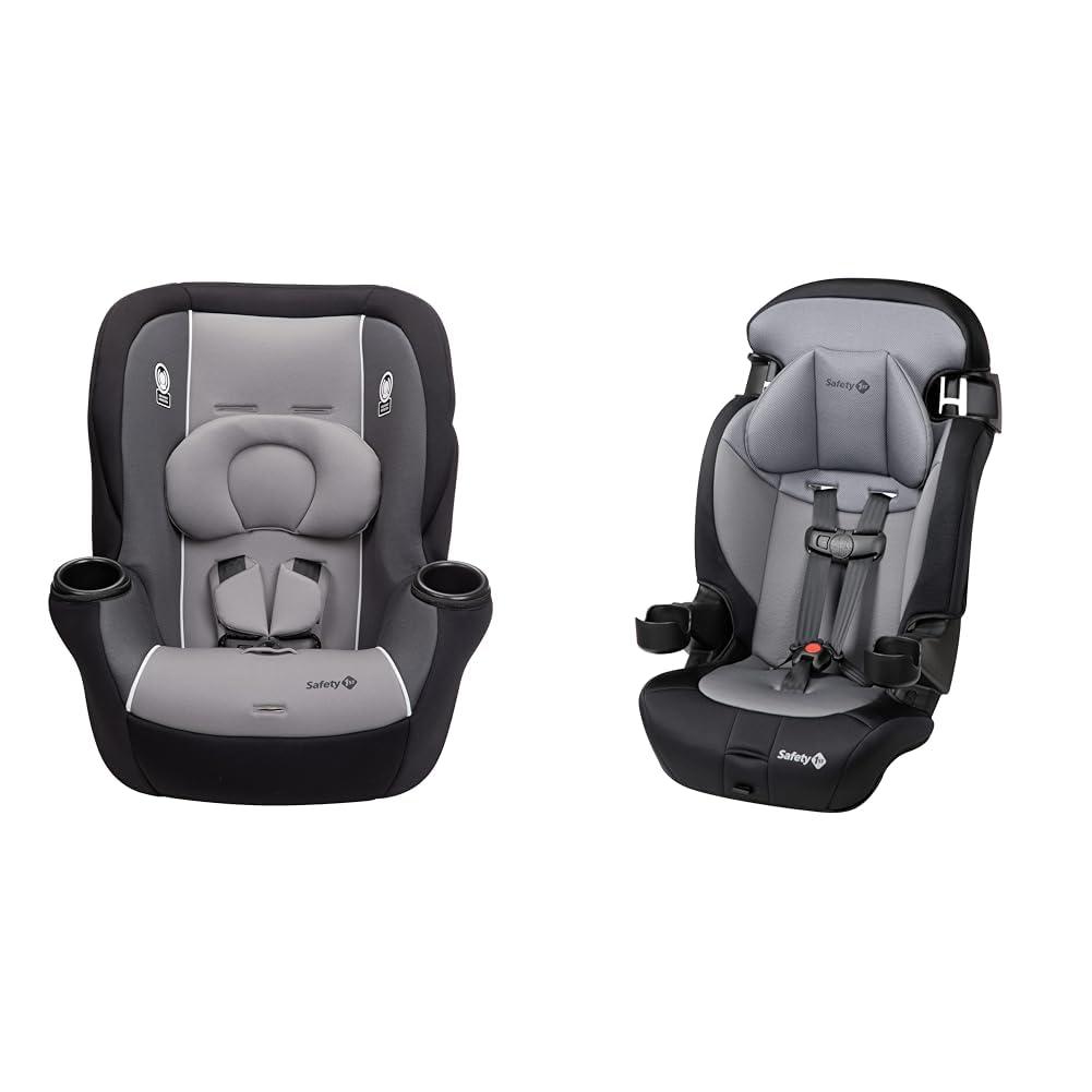 Safety 1st Getaway All-in-One Convertible Car Seat, Haze & Grand 2-in-1 Booster Car Seat, Extended Use: Forward-Facing with Harness