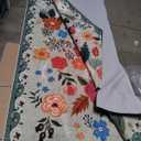 Rugcomf Area Rugs 8x10 Rug for Living Room Clearance Washable Boho Area Rug Non Slip Floral Vintage Low Pile Large Rug for Living Room, Bedroom, Farmhouse, Dining Room, Kids Playroom(Green)