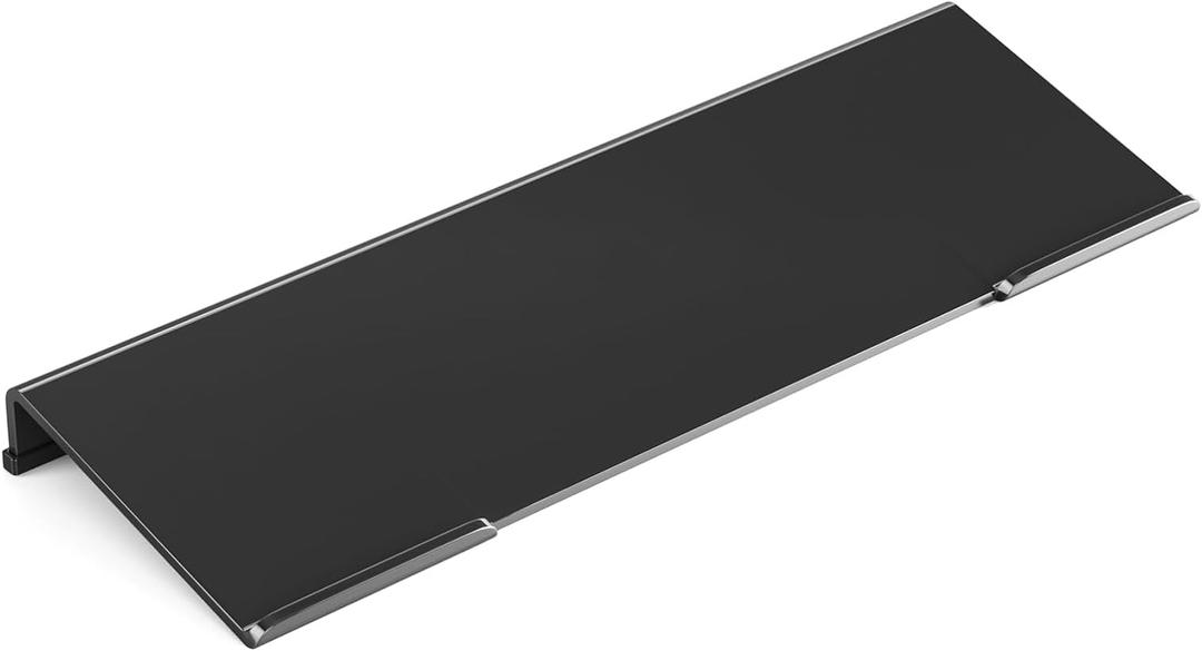 Richboom Computer Keyboard Stand Tilt PC Keyboard Stand Riser for Easy Ergonomic Typing, Acrylic Keyboard Tray Holder for Office Desk, Home, School, with Silicone Anti-Slip Case, Black (17 x 5.5 x 1.5 IN)