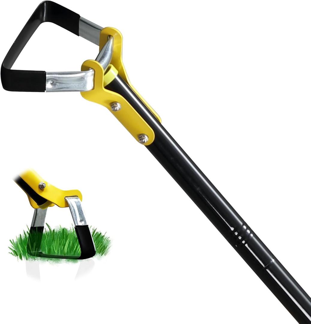 BsBsBest Scuffle Hoe Garden Tool, Stirrup Loop Stirrup Hoe with 72 Inch Adjustable Long Hand, Great for Weeds in Backyard,Vegetable Garden