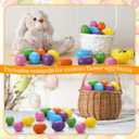 2 x Leinuosen 6 Pcs Easter Multicolor Hollow Wooden Easter Egg Set Pastel Fillable Wood Eggs for Crafts 2.75 x 2.13 Inches Easters Basket Stuffer for Holiday Hunt Party Supplies Decor Craft(Bright Color)