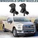 Windshield Washer Nozzle for Ford Explorer 2011-2018 Durable No.AR3Z17603A | Front Windshield Spray Nozzles Wiper Spray Washer Jet Black ABS 2 Pcs