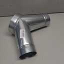 6" Inch 3 Way Metal Duct Splitter. 45 Degree 3 Way Y Shape Connector. Connect Multiple Machines - Dryer and Extractor Hood or Dryer and Dryer in one ducting.