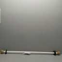 EXCLUSIVE HOME Rope Knot 1" Curtain Rod and Coordinating Finial Set, Matte White, Adjustable 36"-72"
