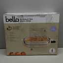 bella Make & Take XL Electric Skillet, Fits-anywhere kitchenware, EverGood Ceramic Coating, Adjustable Temperature & Dishwasher-Safe Tempered Glass Lid, Cast Aluminum Base, 1200 Watt, Oatmilk