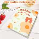 2 x 3D Plush Bear Pop-Up Birthday Card for Boys, Girls, Men, Women, Unisex (Yellow)