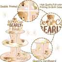 umoni We Can Bearly Wait Cupcake Stand Bear Baby Shower Decorations 3 Tier Bear Theme Cupcake Stand We Can Bearly Wait Baby Shower Decoration Cupcake Holder for Gender Reveal Party Supplies