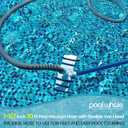 Professional 1-1/2-Inch x 30-Feet Swimming Pool Vacuum Hoses and Weighted Rotatable Handle Vacuum Head with Wheels, Perfect for Above Ground and Inground Pools