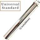 Heavy Duty Flanged Sink Tailpiece 1-1/4" OD x 12", Extension Tube for Trap, Drain Connections, Chrome