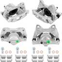 Brake Calipers Set for Dodge Nitro 2007-2010, for Jeep Wrangler 2007-2017, Wrangler JK 2018, Liberty 08-12, Front/Rear Left and Right Side, Replace#18-B5045 18-B5044 18-B5046 18-B5047, 4PC w/Bracket