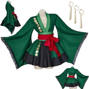 Anime Cosplay Costume Dress Anime Cosplay Dress Outfit Earrings Socks Halloween