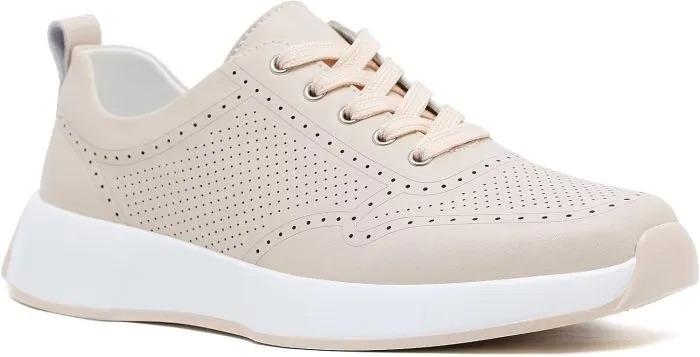 Women's Orthopedic Leather Dress Walking Shoes: Breathable Fashion Sneakers for Heel and Foot Pain Relief, Pregnant Plantar Fasciitis Walking Shoes for Metatarsalgia Apricot, Size 9.5