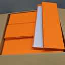 Shinylin 24 Pcs Gift Wrap Tie Boxes Valentines Men Women Sock Scarves Gifts Boxes with Lids 14 x 4.3 x 0.75'' Bulk Cardboard Paper Gift Box for Valentines Birthday Wedding Engagement (Orange)