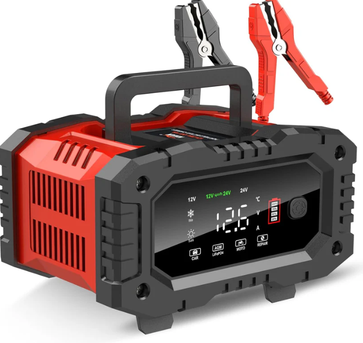 YONHAN Battery Charger 20A 12V/24V LiFePO4 Lead Acid Fully Automatic Battery Maintainer, Car Battery Trickle Charger Automotive w/Repair, Winter Mode, for AGM, STD, Gel, Deep Cycle Batteries