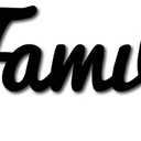 CREATCABIN Wood Family Sign Wall Decor Art Cutout Letter Word Laser Cut Unfinished Decorative Accessories Rustic for Living Room Home Door Farmhouse Porch Bedroom Decoration 11.8 x 5.47 Inch,Black