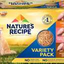 Nature’s Recipe Chicken, Salmon and Turkey Recipes Variety Pack Wet Dog Food, 12-2.75 oz. Cups, 2 Count,BBD 06/11/2026