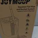 JOYMOOP Mop and Bucket Set with Wringer, Flat Mops for Floor Cleaning, Wall Mop Cleaner with Long Handle, Hardwood Floor Mop with 4 Microfiber Pads