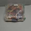 FARBERWARE Build-A-Board Bamboo Cutting Board with Built-in Compartments, Clear Locking Lid & Navy Handles, Ideal for Charcuterie, Snacks & Prep, 15.16"L x 11.42"W x 2.95"Th