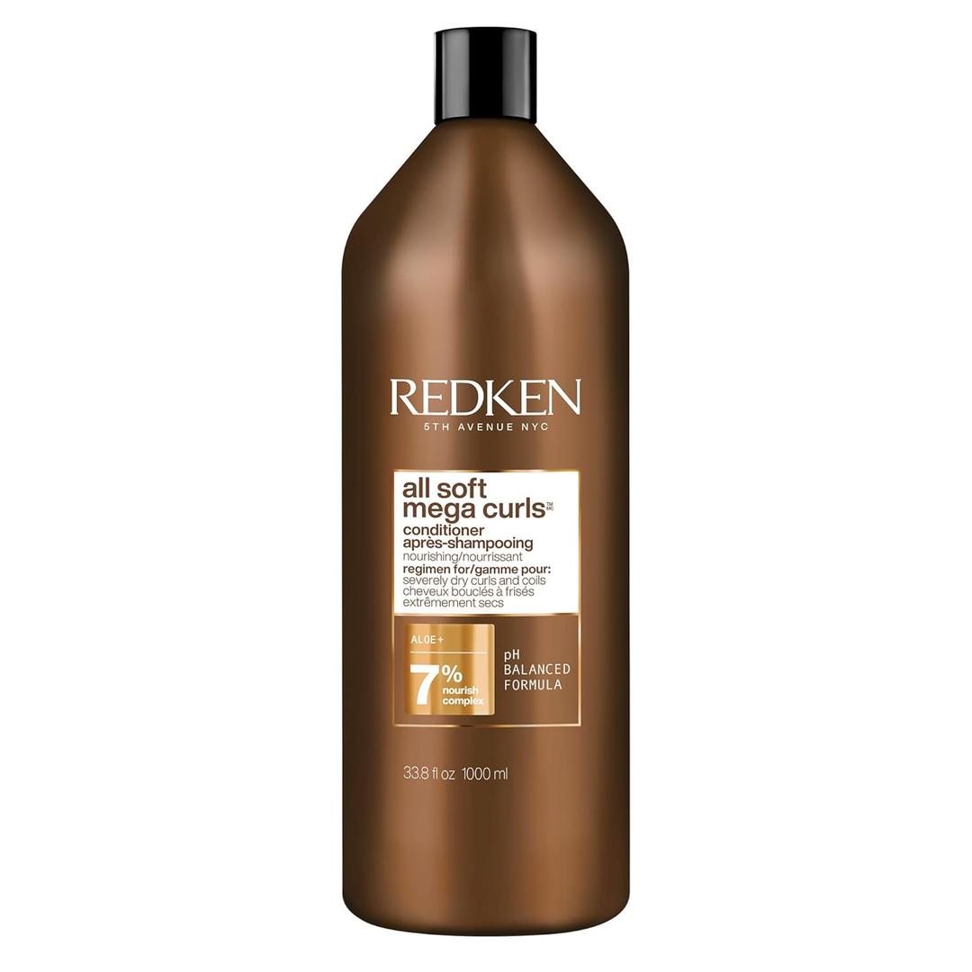 Redken All Soft Mega Curls Conditioner For Extremely Dry Curly & Coily Hair - Nourishes & Softens Severely Dry Hair (33.8 Fl Oz (Pack of 1))