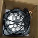 Outdoor Waterproof Par Lights, IP65 Stage Light, LED Uplights with DMX512 Sound Activated, DJ Lighting for Christmas Event Party Wedding Disco (1, 6 Colors Mixed)