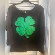 Women's St. Patrick's Day Shirt Black Size Medium